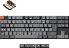 „Keychron K1 Max“ – itin plona, individualiai pritaikoma mechaninė klaviatūra su QMK/VIA palaikymu, belaidžio ir laidinio ryšio galimybėmis, 2,4 G „Bluetooth“ ir RGB apšvietimu, klavišų keitimu veikimo metu, TKL formatu, DE-ISO išdėstymu, žemu profiliu ir