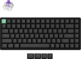 „Keychron K2 HE“ belaidė magnetinė klaviatūra, 2,4 GHz / „Bluetooth“ / USB-C, RGB, „Hot-swap“, QMK / VIA, „Gateron“ magnetiniai jungikliai „Nebula“, suderinama su „Mac“, „Windows“ ir „Linux“, standartinė versija, juoda