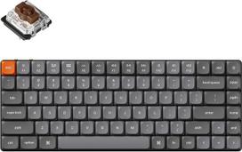 „Keychron K3 Max“ QMK/VIA belaidė mechaninė klaviatūra, 75 % išdėstymas, programuojama, RGB LED, „Gateron Brown“ jungikliai su „Hot-Swap“ funkcija, aliuminio rėmas, „Bluetooth“/USB-C žaidimų klaviatūra, skirta „Mac“, „Windows“ ir „Linux“