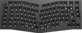 „Keychron Q10 Pro“ mechaninės klaviatūros rinkinys, 75 % „Alice“ ISO išdėstymas, aliuminio korpusas, programuojama naudojant QMK/VIA, RGB apšvietimas, „Bluetooth 5.1“, bazinė žaidimų klaviatūra, skirta „Mac“ ir „Windows“ – juoda