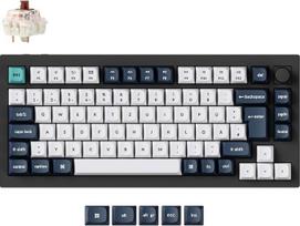 „Keychron Q1 Max“ QMK/VIA individualizuota mechaninė klaviatūra, 82 klavišų DE-ISO išdėstymas, visiškai metalinis programuojamas reguliatorius, 2,4 GHz / „Bluetooth“ / laidinis ryšys, RGB apšvietimas, „Gateron Brown“ jungikliai, kuriuos galima keisti neat