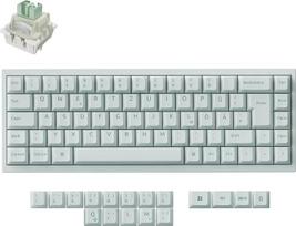 „Keychron Q16 HE“ laidinė magnetinė klaviatūra, 8000 Hz atnaujinimo dažnis, keraminė medžiaga, 65 % ISO DE išdėstymas, RGB žaidimų klaviatūra, skirta „Mac“, „Windows“ ir „Linux“ sistemoms, „Rapid Trigger Lime“ jungikliai