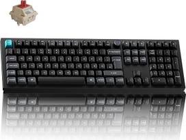 „Keychron Q6 Ultra 8K“ – belaidė mechaninė klaviatūra su ISO QWERTZ išdėstymu | 8000 Hz – visiškai metalinis korpusas – 2,4 GHz / „Bluetooth“ 5.3 / USB-C – raudoni jungikliai – juoda žaidimų klaviatūra, skirta „Mac“, „Windows“ ir „Linux“