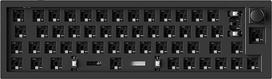 „Keychron Q9“ mechaninės klaviatūros rinkinys, 40 % ISO išdėstymas, programuojamas naudojant QMK/VIA, CNC apdirbtas aliuminio korpusas, suderinamas su 3/5 kontaktų RGB jungtimis, žaidimų rinkinys „Barebone“ skirtas „Windows“ ir „Mac“ sistemoms, juodos spa
