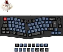 „Keychron Q8“ (Alice išdėstymas) – individualizuota mechaninė klaviatūra su QMK programine įranga, 65 % ISO-DE, CNC apdirbtas aliuminio korpusas, 1000 Hz atnaujinimo dažnis, USB-C, keičiama veikimo metu, sukamas reguliatorius, skirta „macOS“ ir „Windows“