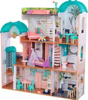 „KidKraft“ 65986 „Camila“ mediniai baldai ir lėlės namelio reikmenys, rožiniai