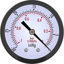 „Kikumi“ vakuumo matuoklis, įsiurbimo slėgio matuoklis 0–30 Inhg, 0–1 bar, 50 mm, mini ciferblatas, oro vakuumo manometras, matuoklis, manometras