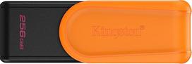 „Kingston DataTraveler Exodia S“ USB atmintinė – 256GB – USB 3.2 Gen 1 – USB tipo A – juoda/oranžinė – DTXS/256GB