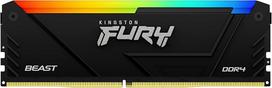 „Kingston Fury Beast RGB“ 8GB, 3600 MT/s, DDR4, CL17 DIMM kompiuterio atminties modulis KF436C17BB2A/8
