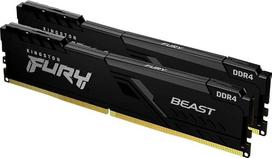 „Kingston FURY Beast“ 64GB (2x32GB) 3200 MHz DDR4 CL16 stalinio kompiuterio atminties rinkinys su 2 moduliais KF432C16BBK2/64