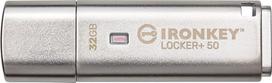„Kingston IronKey Locker+ 50“ USB atmintinė su XTS-AES šifravimu duomenų apsaugai ir automatiniu „USBtoCloud“ atsarginių kopijų kūrimu IKLP50/32GB