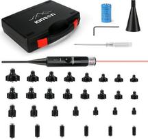 „KinZon Professional“ 0,17–0,78, 12 GA kalibro raudonojo lazerio taikiklis su 30 adapteriais ir patobulintu stabilizuojančiu antgaliu, skirtas medžioklei ir airsoftui