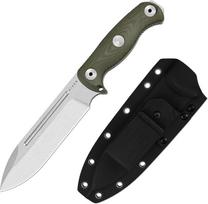 „Kizer Drop Bear Fix 7“ lauko išgyvenimo peilis su makštu, 1103A1 | 16,53 cm ilgio AEB-L geležtės medžioklinis peilis su „Micarta“ rankena ir plaktuko formos rankenos galu, „Full Tang“ tipo „Bushcraft“ peilis su pasukamu spaustuku