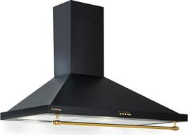 „Klarstein“ virtuvės gartraukis, 90 cm, gartraukis su RGB šviesos diodais, galingas ir tylus gartraukis, oro srautas 591,5 m³/h, sieninis gartraukis su aliumininiu riebalų filtru ir 3 galingumo lygiais, gartraukis, 90 cm