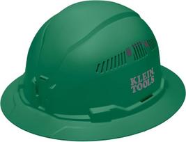 „Klein Tools“ 60941 apsauginė kepurė, su ventiliacija, plačiu kraštu, paminkštinta, su savaiminio drėgmės nuvedimo funkcija, kvapams atspari juostelė, žalia