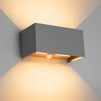 „Klighten“ 24 W lauko šviestuvas su judesio jutikliu, tamsiai pilkos spalvos, 2700 K