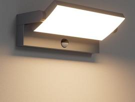 „Klighten“ 45 W lauko šviestuvas su judesio jutikliu, antracito spalvos, 3000