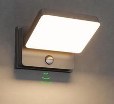 „Klighten“ lauko sieninis šviestuvas su judesio jutikliu, pasukamas, 30 W, IP65, 3000 K šilta balta, 4500 liumenų LED sieninis šviestuvas, atsparus vandeniui, skirtas garažui, įėjimui, kiemui, sodui, terasai, juodos spalvos (energinio efektyvumo klasė D)