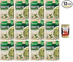 „Knorr“ risotto su špinatais, paruoštas risotto iš natūralių ingredientų, 100 % itališkų ryžių ir „Chicci al Dente“, ruošiamas puode arba mikrobangų krosnelėje, 12 x 175 g + „Italian Gourmet Polpa“ 400 g