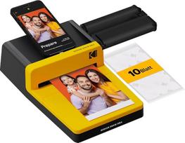 „KODAK Dock ERA“ 10 x 15 cm nuotraukų spausdintuvas, išmaniojo telefono dokas, „4PASS“ technologija, 10 lapų | „Bluetooth“, suderinamas su „iPhone“ ir „Android“, įkrovimas spausdinimo metu, atsparus vandeniui, pirštų atspaudams ir išblukimui