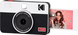 „KODAK Mini Shot 2 Retro“ 5x7,6 cm momentinių nuotraukų fotoaparatas, 8 lapai, baltas | „Bluetooth“, suderinamas su „iPhone“ ir „Android“, 13 MP kamera, nuotraukų peržiūra prieš spausdinimą, atsparus vandeniui, pirštų atspaudams ir šviesai