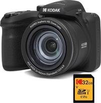 „KODAK Pixpro AZ528“ skaitmeninis „bridge“ fotoaparatas, 16 MP, 52 kartų optinis priartinimas, optinis vaizdo stabilizavimas, 3 colių LCD ekranas, „Full HD 1080p“ vaizdo įrašymas, ličio jonų baterija – juodos spalvos