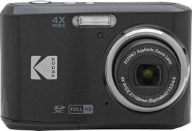 „KODAK Pixpro FZ45“ – kompaktiškas skaitmeninis fotoaparatas su 16,44 megapikselių jutikliu, 4 kartų optiniu priartinimu, 2,7 colio LCD ekranu, 720p HD vaizdo įrašymo funkcija, su AA baterija – juodos spalvos | 16,44 megapikselių, 4 kartų optinis priartin