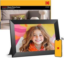 „Kodak“ skaitmeninė nuotraukų rėmelė su „Wi-Fi“, 10,1 colio HD IPS jutikliniu ekranu, 32GB atmintimi, automatiniu nuotraukų pasukimu, galimybe dalytis nuotraukomis ar vaizdo įrašais iš bet kur per programėlę, juodos spalvos