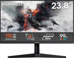 „KOORUI“ žaidimų monitorius, 24 colių, 170 Hz ekranas, FHD, „Adaptive Sync“, HDMI 1.4