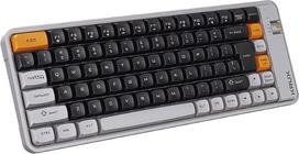 „KRUX Zyro“ 75 % belaidė membraninė klaviatūra su 75 % išdėstymu, JAV QWERTY klavišų išdėstymu, „Bluetooth“ ir 2,4 GHz ryšiu, įkrovimu per USB-C, tyliais klavišais, 84 klavišais; belaidė klaviatūra, skirta biurui, namų biurui, nešiojamajam kompiuteriui ir