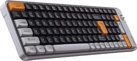 „KRUX Zyro“ 96 % belaidė membraninė klaviatūra su skaitmenų klaviatūra, JAV QWERTY išdėstymas, kompaktiškas 96 % išdėstymas, „Bluetooth“ ir 2,4 GHz, įkrovimas per USB-C, tylus veikimas, 100 klavišų, skirta biurui ir namams