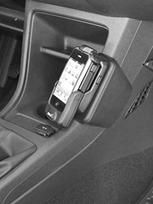 „KUDA“ mobiliojo telefono laikiklis, tinkamas „VW UP“, „Seat MII“ ir „Skoda Citigo“ modeliams, pagamintiems nuo 2011 m. lapkričio mėn. – laikiklis, skirtas išmaniesiems telefonams, mobiliesiems telefonams, GPS ir kt. – iš natūralios odos, juodos spalvos,