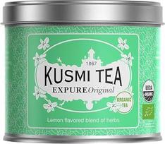 „Kusmi Tea“ – „Expure Original“ – ekologiškas žaliosios arbatos, mate ir citrinos mišinys – gerkite karštą arba kaip ledinę arbatą – birioji arbata – 100 g metalinė dėžutė – 50 puodelių