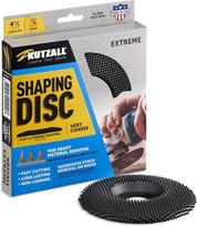 „Kutzall Extreme Shaping Disc“ – labai šiurkštus, padengtas volframo karbidu: 4-1/2" (114,3 mm) skersmuo x 7/8" (22,2 mm) vidinis skersmuo – SD412X120-UK