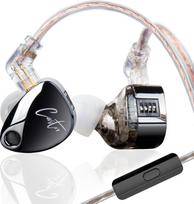 „KZ Castor“ ausinės, dvi dinaminės garsiakalbių membranos, laidinės Hi-Fi ausinės, patobulintas žemų dažnių garsas, nuimamas 2-pin kabelis (juodos spalvos, su patobulintu žemų dažnių garsu, su mikrofonu)