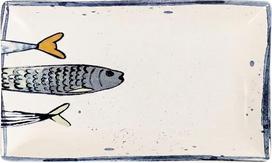 „La Mediterránea Peixe 2.0“ 25 x 15 cm stačiakampių žuvies lėkščių rinkinys (6 vnt.)