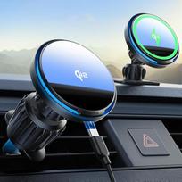 „Lamicall Qi2“ „MagSafe“ automobilinis laikiklis su įkrovimo funkcija ir magnetiniu įkrovikliu