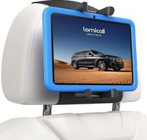 „Lamicall“ planšetinio kompiuterio laikiklis automobilio galvos atlošui, „iPad“ laikiklis automobilio galvos atlošui | Sulankstomas storas planšetinio kompiuterio spaustukas: 360° pasukamas vaikų planšetinių kompiuterių laikiklis automobiliui, skirtas „Sa