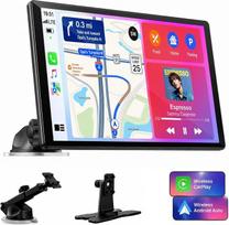 „LAMTTO 2026 Upgrade“ 11 colių belaidis „CarPlay“ ekranas su „Apple CarPlay“ ir „Android Auto“