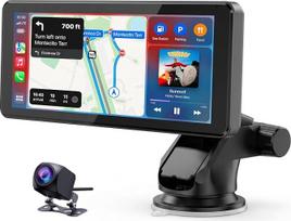 „LAMTTO“ belaidis „CarPlay“ ekranas, skirtas „Apple CarPlay“ ir „Android Auto“ sistemoms. Nešiojamas 6,86 colių jutiklinis automobilių radijo imtuvas su „CarPlay“ ekranu, navigacija, „Bluetooth“, „AirPlay“, „Siri“ ir „Google“, FM bei AUX jungtimis, tinka