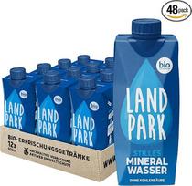 „Landpark“ ekologiškas mineralinis vanduo | Natūralus mineralinis vanduo iš ekologiško šaltinio | Mažas natrio kiekis | Patogus vartoti kelionėje | „Silent Water“ | „Tetra Pak“ pakuotėje | Nemokamas (Naturell, 48)