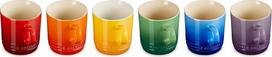 „LE CREUSET“ keraminių „Rainbow“ serijos 6 vnt. kapučino puodelių rinkinys
