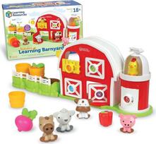 „Learning Resources“ žaislų rinkinys „Guckguck Farm“ (nuo 18 mėnesių) – ūkio tematikos žaislai mažiems vaikams; kūrybiškumo ugdymo žaislų rinkinys 2 metų berniukams ir mergaitėms
