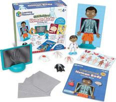 „Learning Resources“ serijos „Skill Builders“ žmogaus kūno veiklos rinkinys, ugdomosios veiklos ikimokyklinio amžiaus vaikams, gamtos mokslų užduočių knygelė, žmogaus kūno dalys vaikams, nuo 4 metų