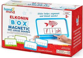 „Learning Resources“ „Elkonin“ magnetinių lentų rinkinys su slankikliu, skirtas garsinio skaitymo ir rašymo įgūdžiams ugdyti, 8 vnt. rinkinys, nuo 3 metų