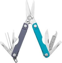 „Leatherman Micra“ nerūdijančio plieno raktų žiedas su daugiafunkciniu įrankiu, spyruoklinėmis žirklėmis ir 9 įrankiais – „Lavender Mist“ spalvos