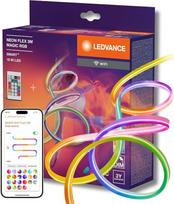 „LEDVANCE SMART WIFI NEON FLEX MGC RGB RC“ – spalvinga LED juosta, skirta naudoti lauke, su „Wi-Fi“ technologija ir tolygiu šviesos pasiskirstymu; reguliuojamo ryškumo; balta; silikoninė; 3 m; lemputės nekeičiamos