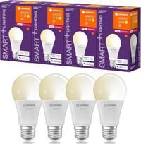 „LEDVANCE Smart+ LED“, „ZigBee“ lempa su E27 lizdu, šilta balta šviesa, reguliuojamas šviesos stiprumas, tiesiogiai suderinama su „Echo Plus“ ir „Echo Show“ (2-osios kartos), 4 vnt. rinkinys