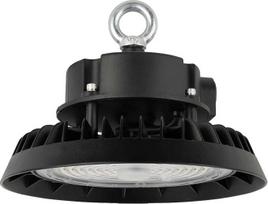 „Ledvion“ LED vidaus prožektorius 100–80–60 W, 185 lm/W, 4000 K, su reguliuojamu šviesos stiprumu, IP65 | Skirtas tikslingam šviesos paskirstymui patalpose su aukštomis lubomis: sandėliuose, dirbtuvėse ir gamybos patalpose