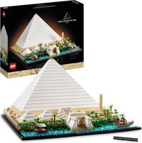 „LEGO 21058 Architecture“ Cheopso piramidės rinkinys, skirtas kūrybiniam pomėgiui, dovanos idėja suaugusiems, vyrams, moterims, mamai, tėčiui, kūrybinei veiklai, žymių paminklų kolekcijai